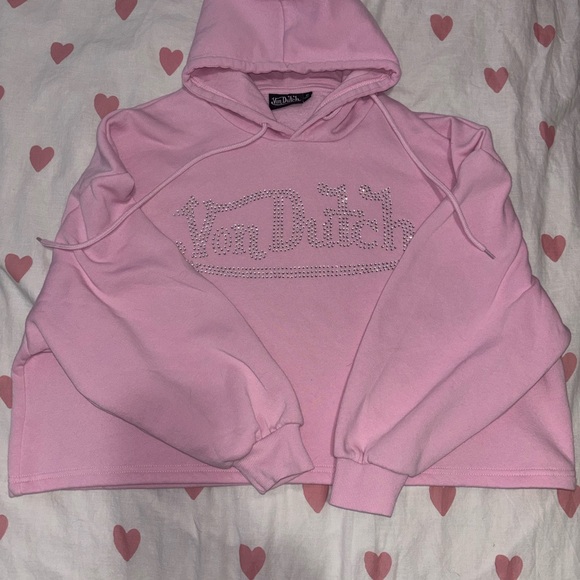 Von Dutch Jackets & Blazers - Von Dutch Light Pink Sweatshirt